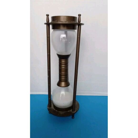 Vintage Hourglass Sand Timer Bronze Finish Home Decor Accent‎ Piece